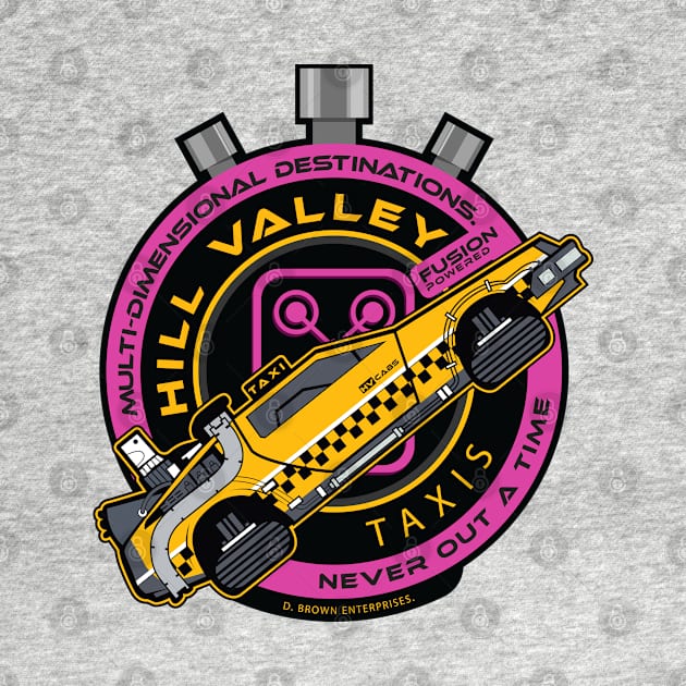 Hill Valley Taxi Company by DeepDiveThreads